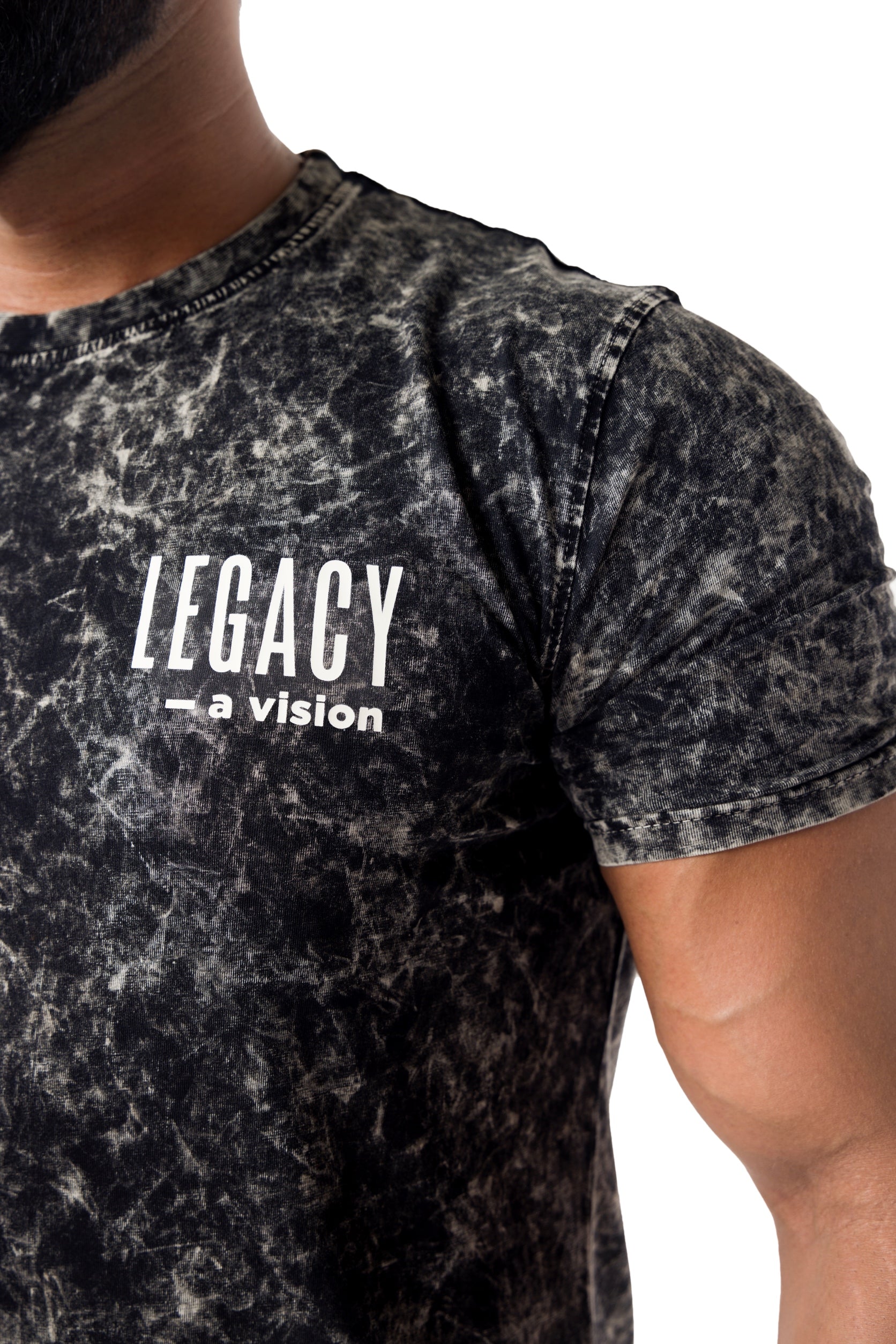 LEGACY DENIM TEE BLACK - The Legacy Bruh