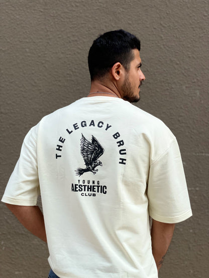 EAGLE TEES OFF WHITE - The Legacy Bruh
