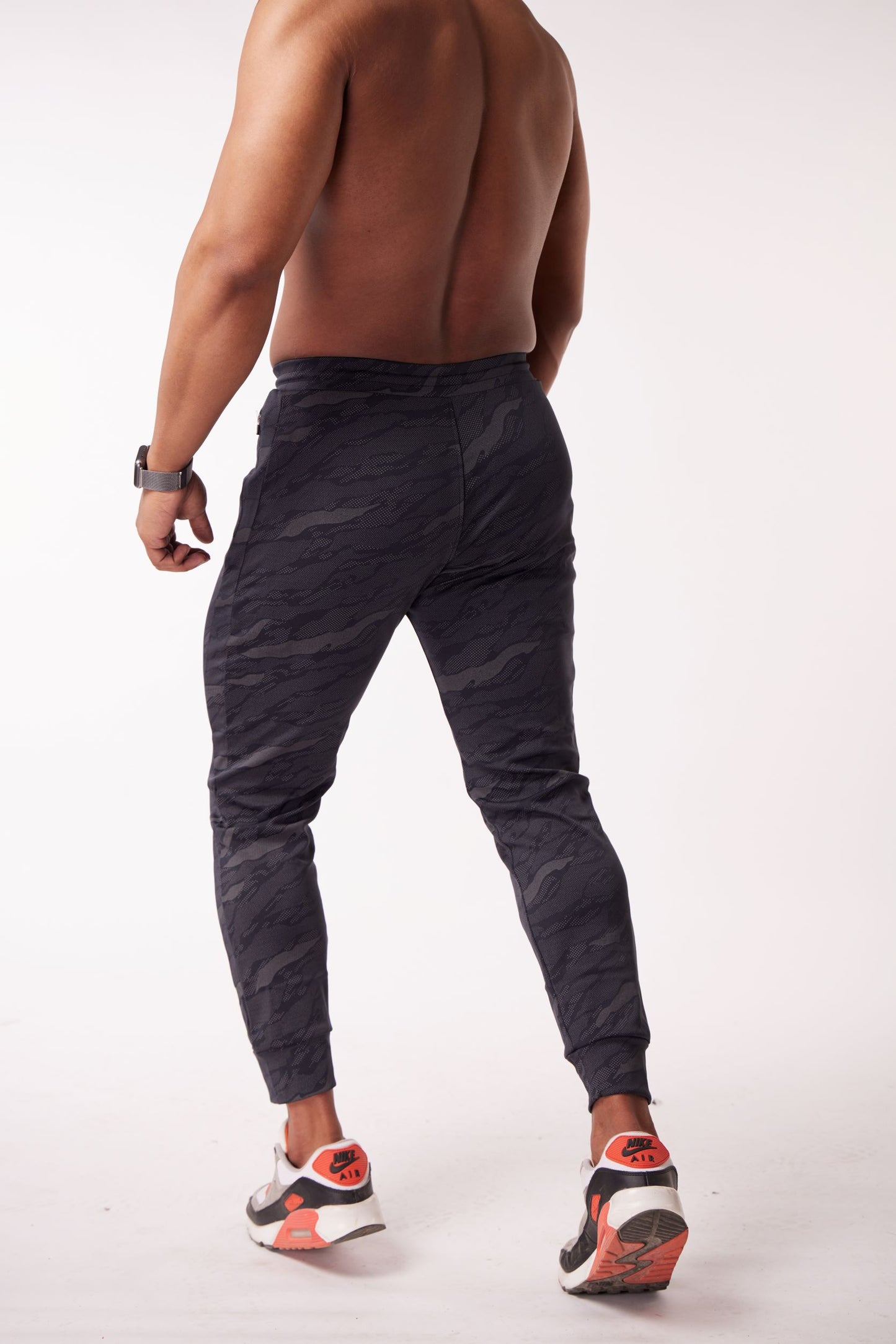 CAMO JOGGERS ANKLE FIT (GREY) - The Legacy Bruh