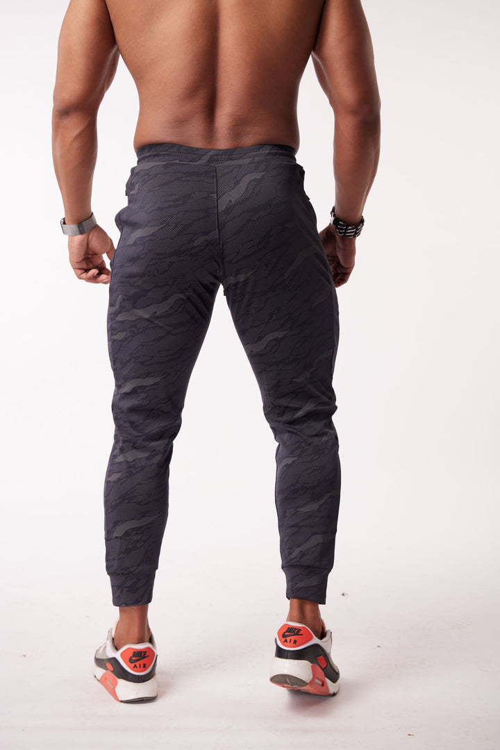 CAMO JOGGERS ANKLE FIT (GREY) - The Legacy Bruh